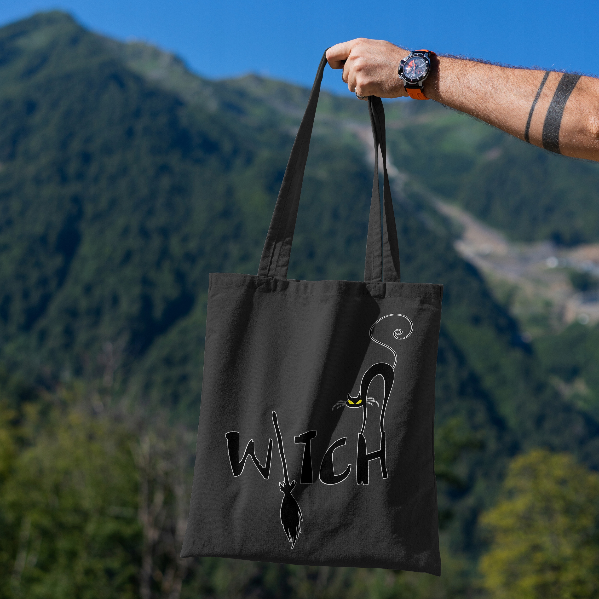 TORBA WITCH HALLOWEEN WIEDŹMA KOT IDEALNY PREZENT Kod producenta Gartees