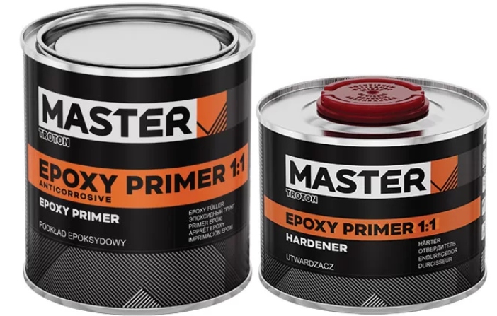 Troton Master Zestaw Podkład Epoksydowy 1:1 Szary 0,5L Z Utwardzaczem 0,5L