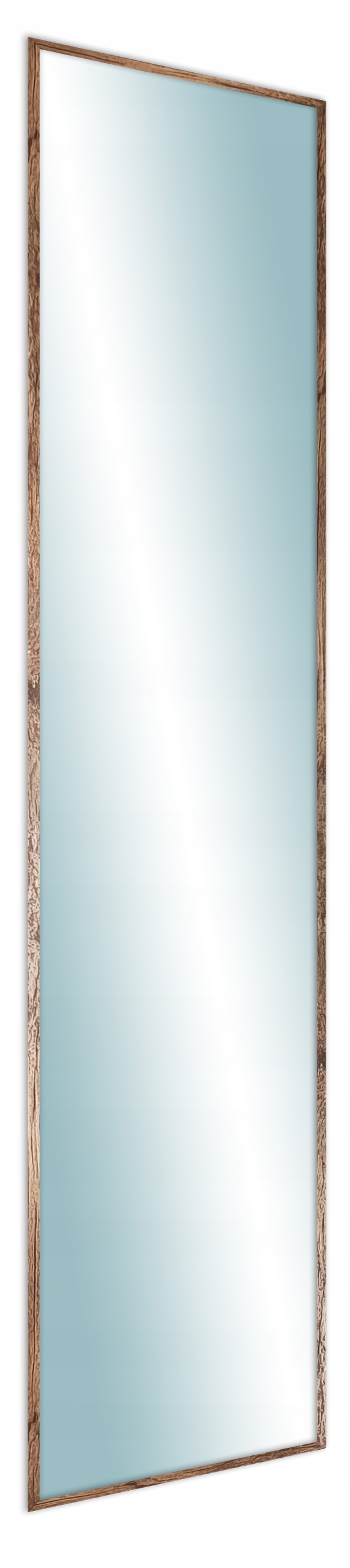 

Lustro w wąskiej ramie 180x40 postarzane drewno