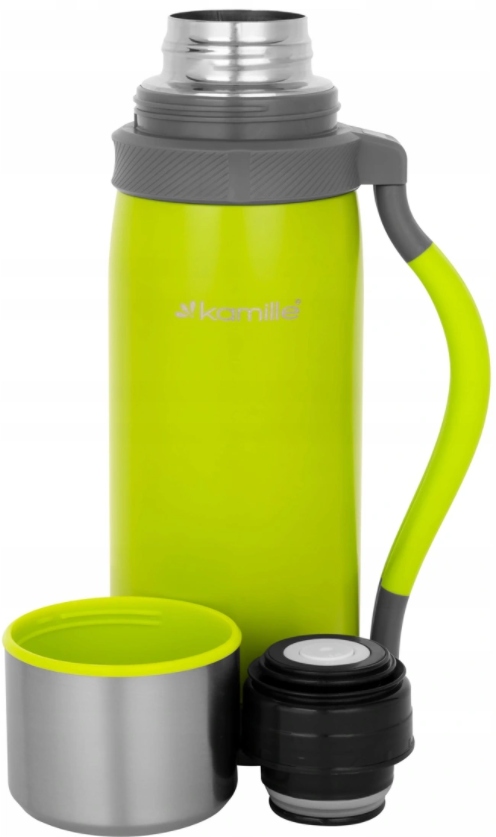 TERMOS STALOWY KUBEK TURYSTYCZNY PODRÓŻNY DUŻY 1,2L Z UCHWYTEM PIKNIKOWY EAN (GTIN) 5713713337343