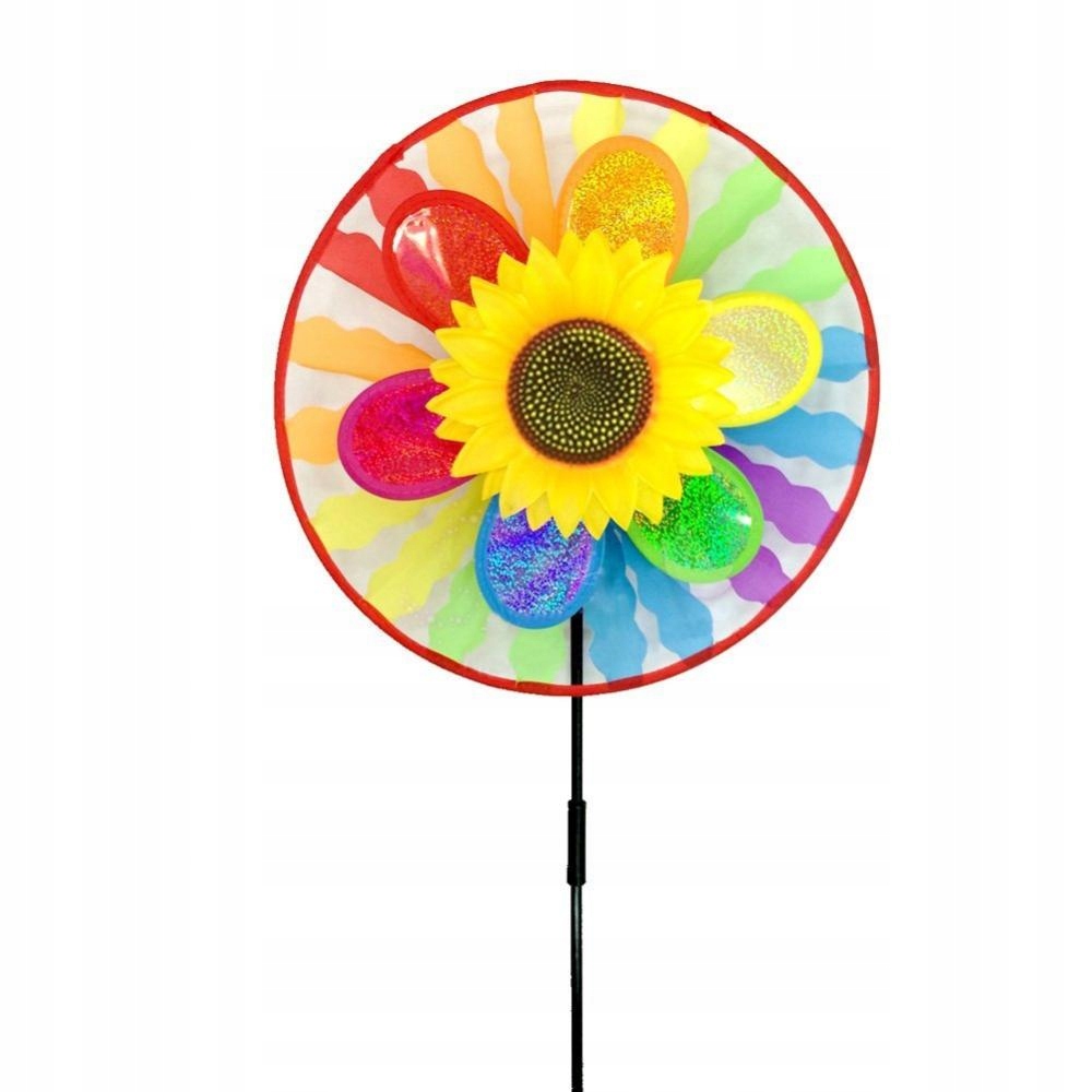 

Kolorowe tęczowe wiatraczek Whirligig Koła do
