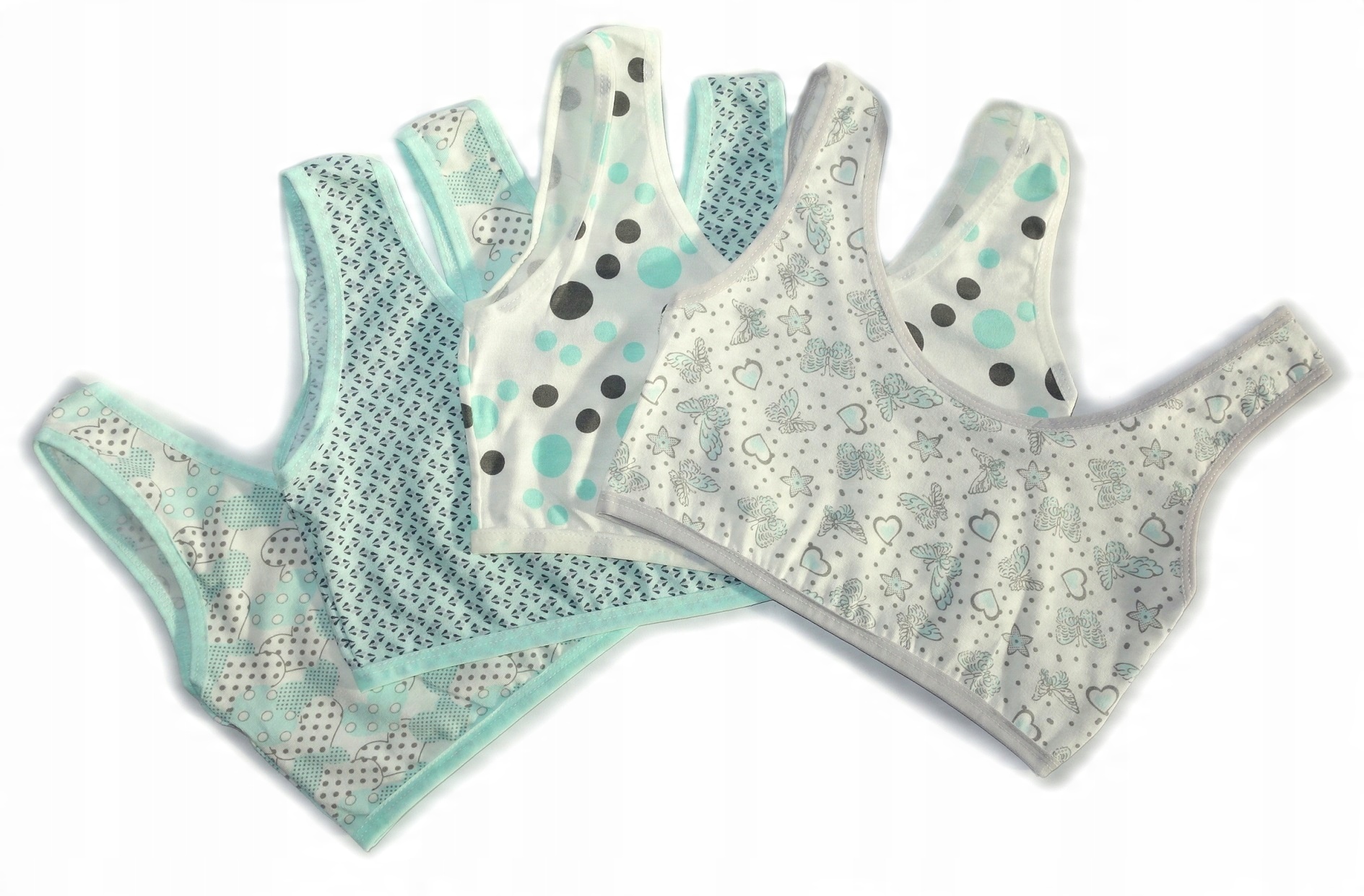 

Top Dziewczęcy 4 Pack Stanik Zestaw 134