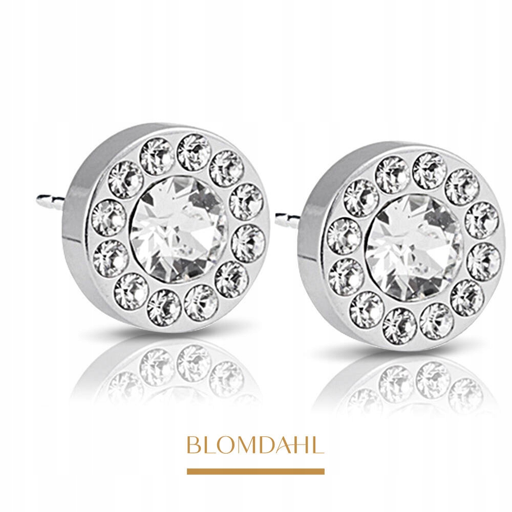 Hypoalergenní Náušnice Blomdahl Brilliance Halo Crystal 8 mm