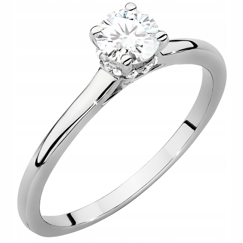 Zlatý Prstýnek ryzosti 585 s Brilianty 0,46 ct 14k