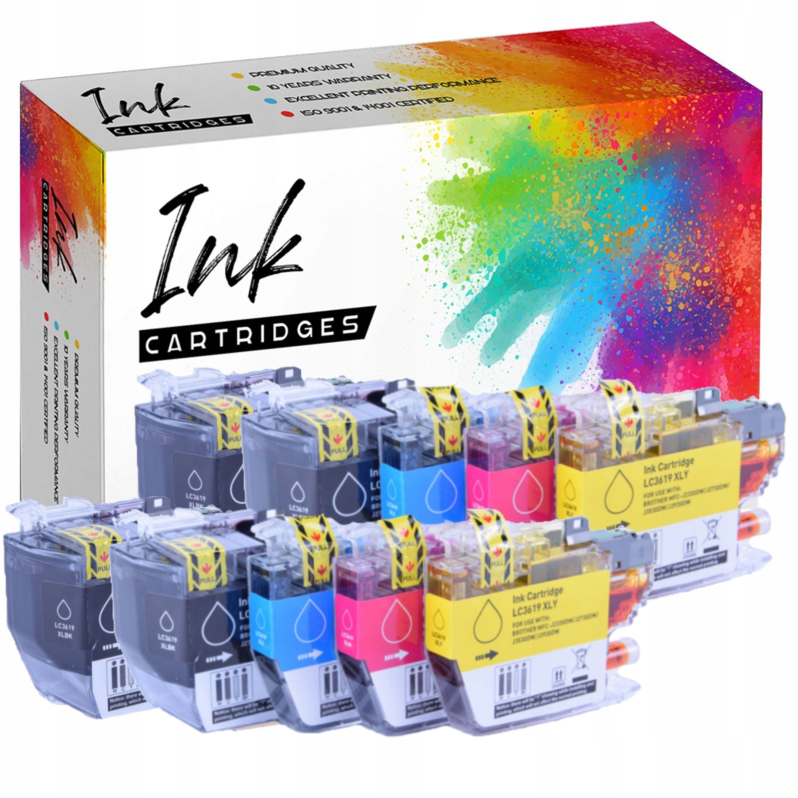 10x Tusz pro Brother MFC-J2330dw MFC-J3530dw LC3619