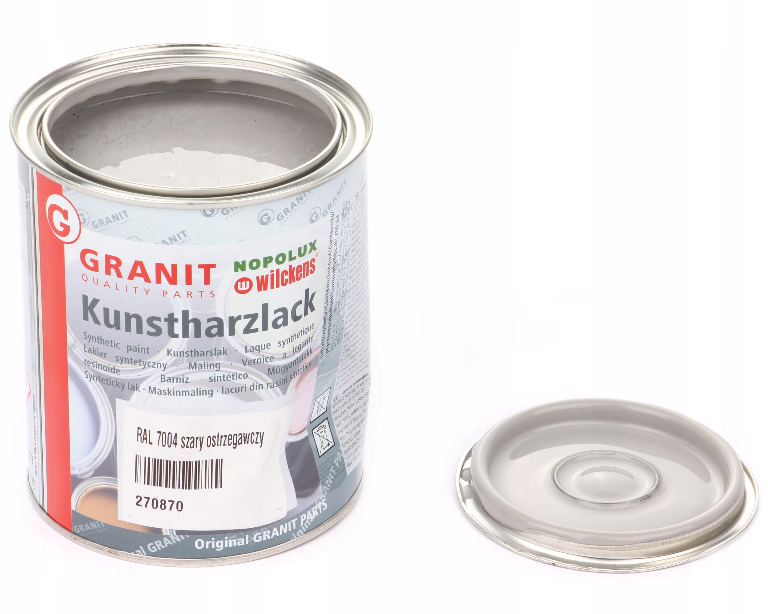 lak, barva strojů Ral 7004 10l Wilckens Granit