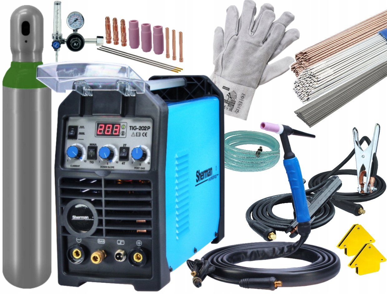 Зварювальний апарат інвертора 202P TIG DC PULSE SHERMAN