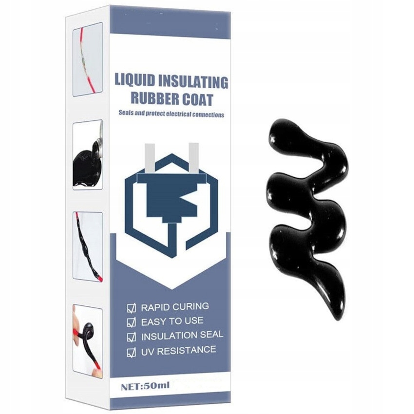 Izolacja Elektryczna W Płynie 50ml czarna do kabli przewodów itp Elastyczna
