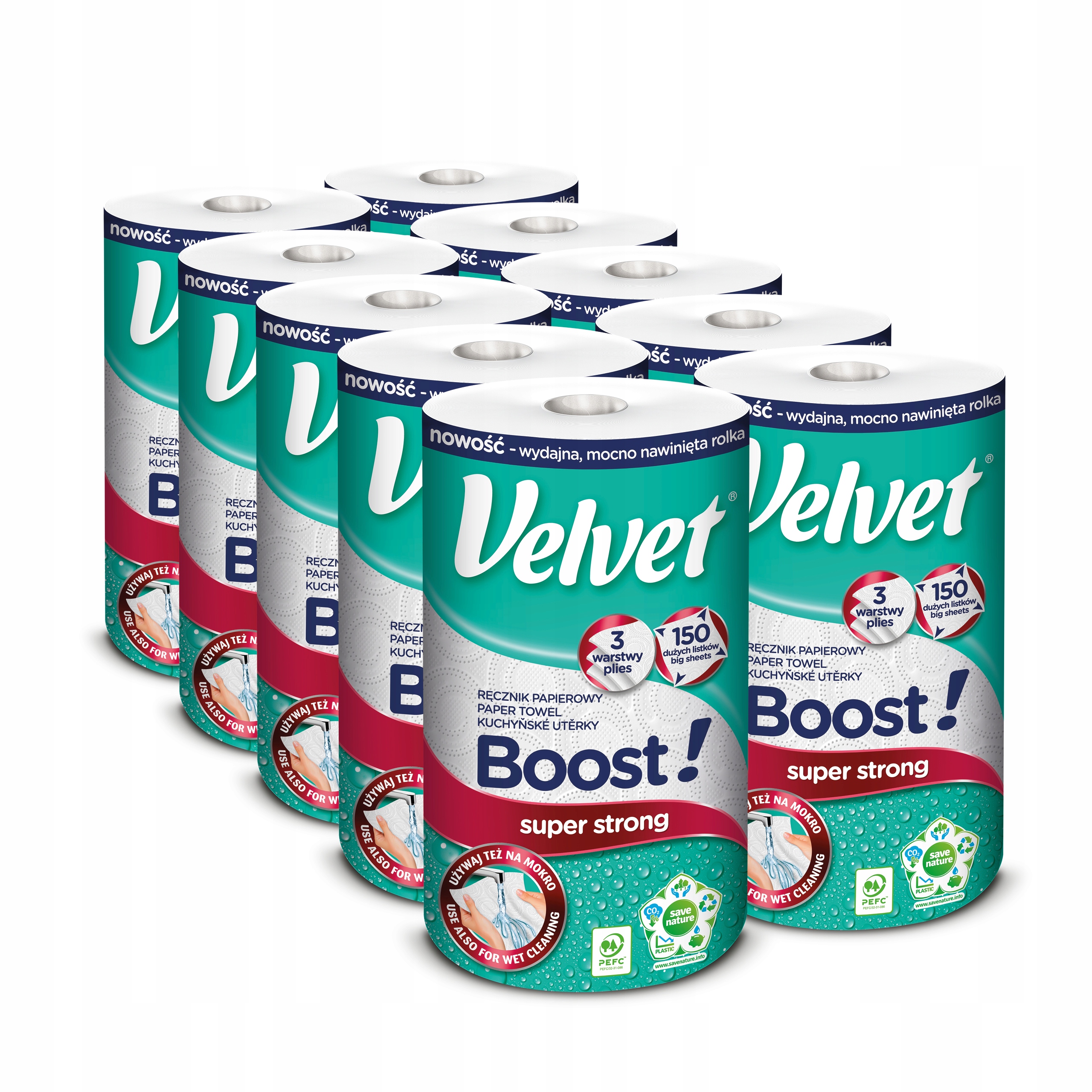 

Velvet ręcznik papierowy Boost 10 rolek
