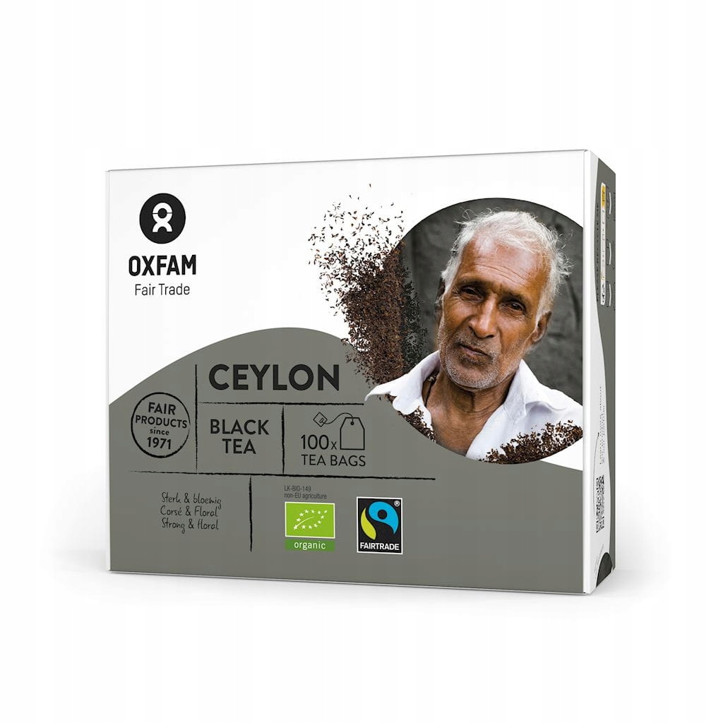 Levně Čaj Černý Srí Lanka Fair Trade Bio (100 x 1,8 g) 180 g Oxfam
