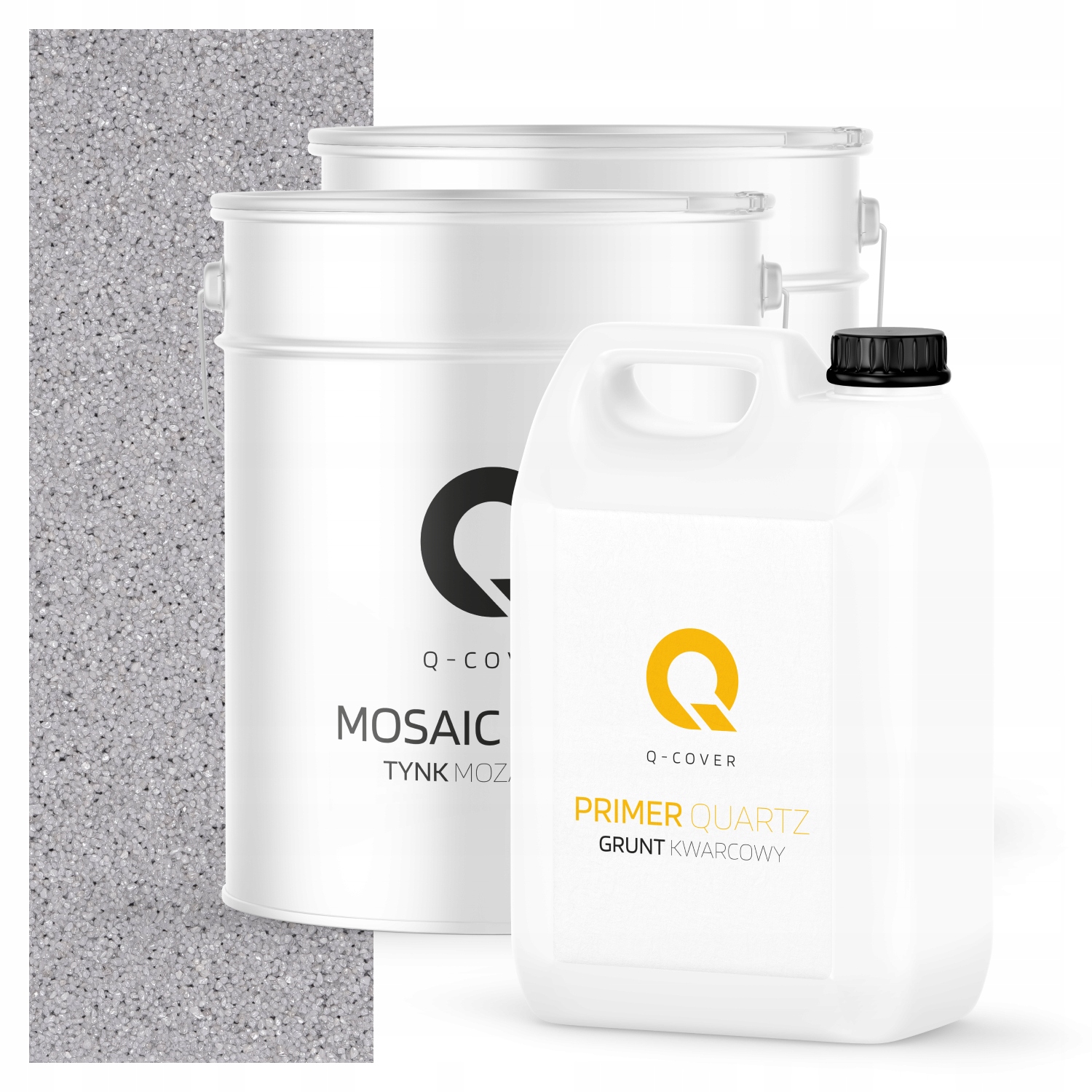 Mozaiková Omítka Šedá M03 Pryskyřičná Ozdobná Vnější 2x 12,5KG Zemina