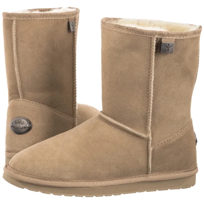 Dámské Zateplené Boty Emu Platinum Stinger Slim Lo Sand WP20002 Béžové