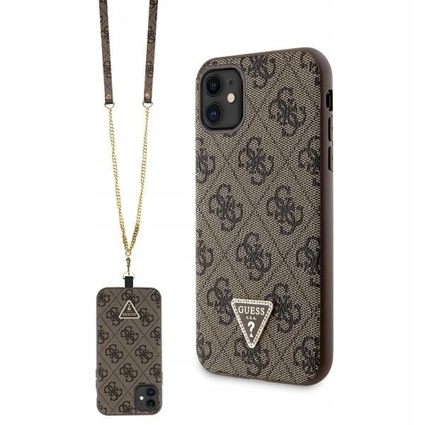 Pouzdro Guess GUHCN61P4TDSCPW Apple iPhone 11/XR hardcase Crossbody 4G Metal L