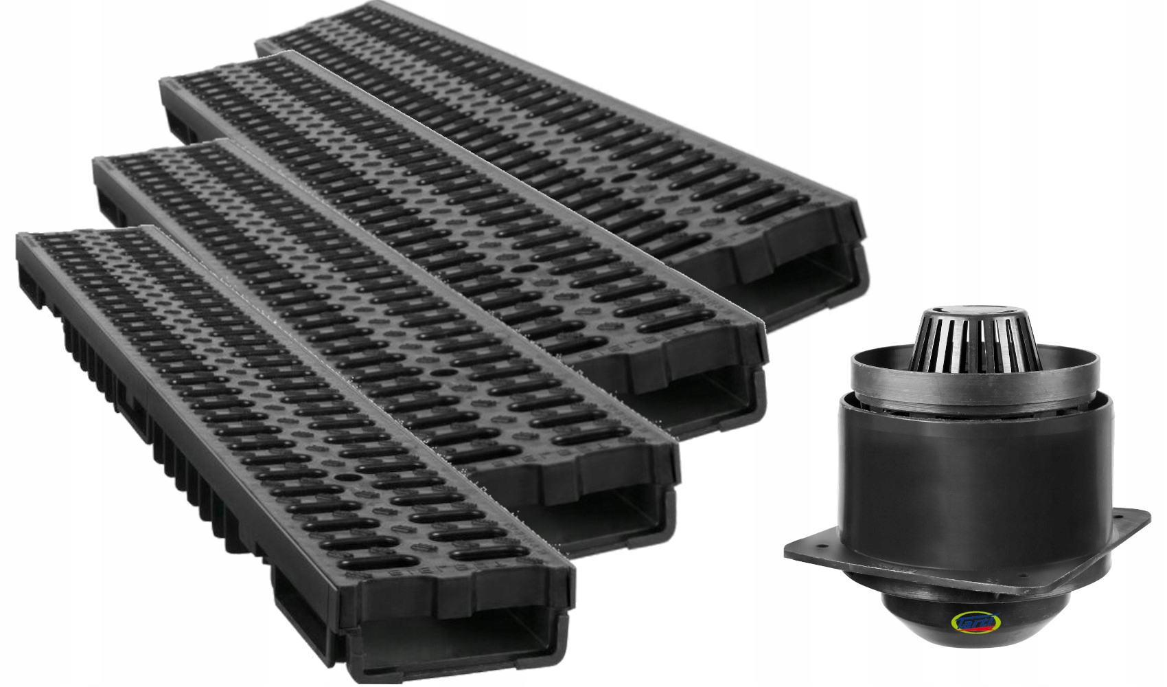 KOMPLET ODWODNIENIE LINIOWE Korytko 4m + Akcesoria