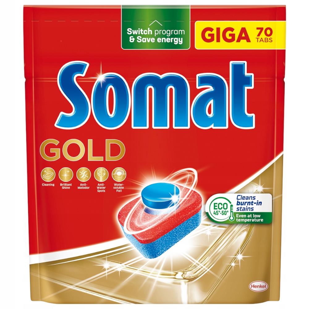 

Somat Gold Giga+ Tabletki do zmywarki 70 szt