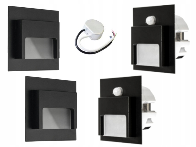 Sada Halogen Led schodišťová lampa 4x senzory