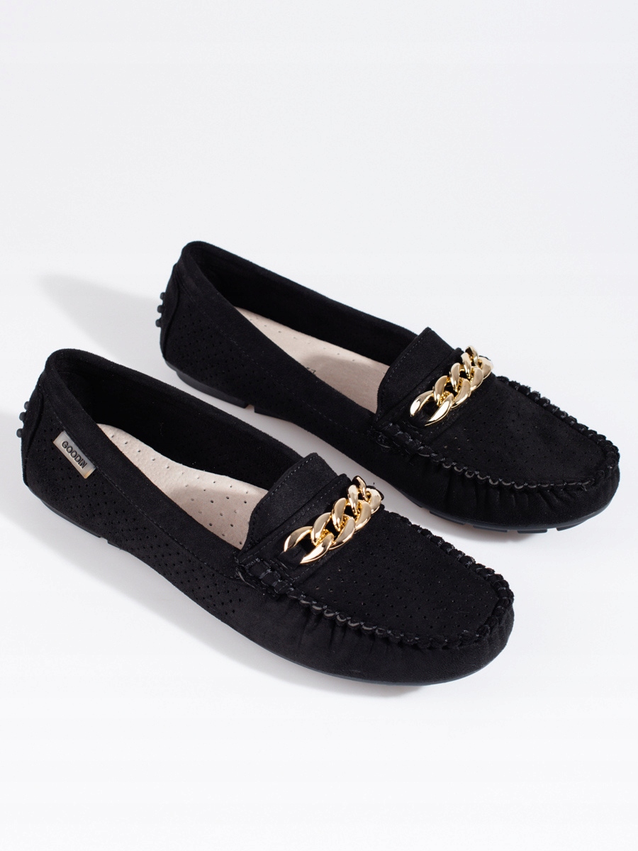 Ażurowe lekkie mokasyny z łańcuszkiem r.38 Płeć kobieta