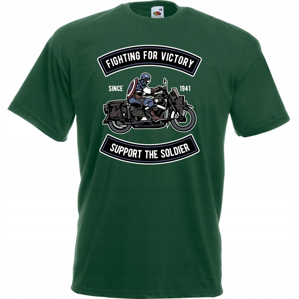 

Koszulka motor motocyklista wojsko XL butelkowa