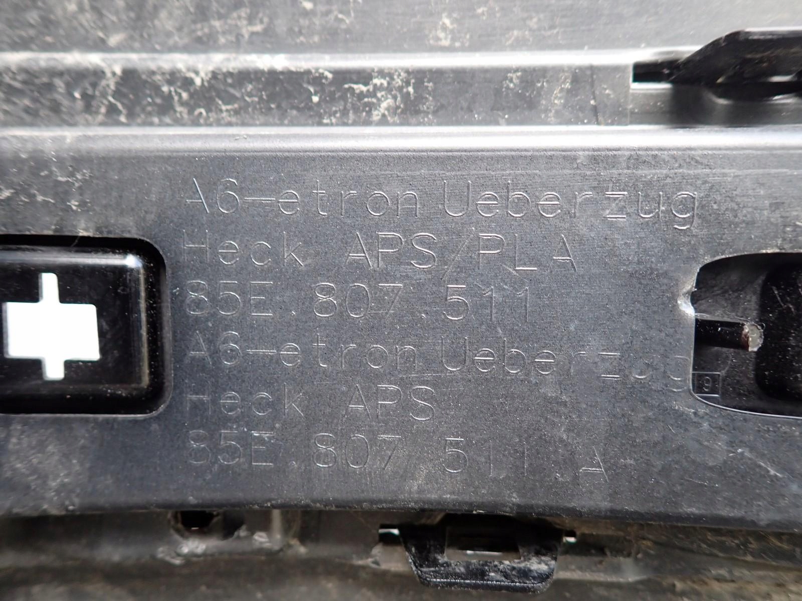 bumper rear part rear AUDI A6 85E GFB E TRON 2024- 85E807511A