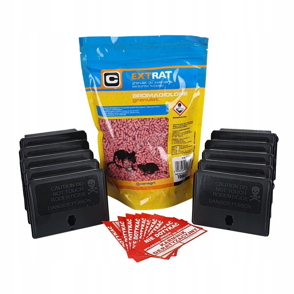 Extrat granulat + 10 x stacja deratyzacyjna