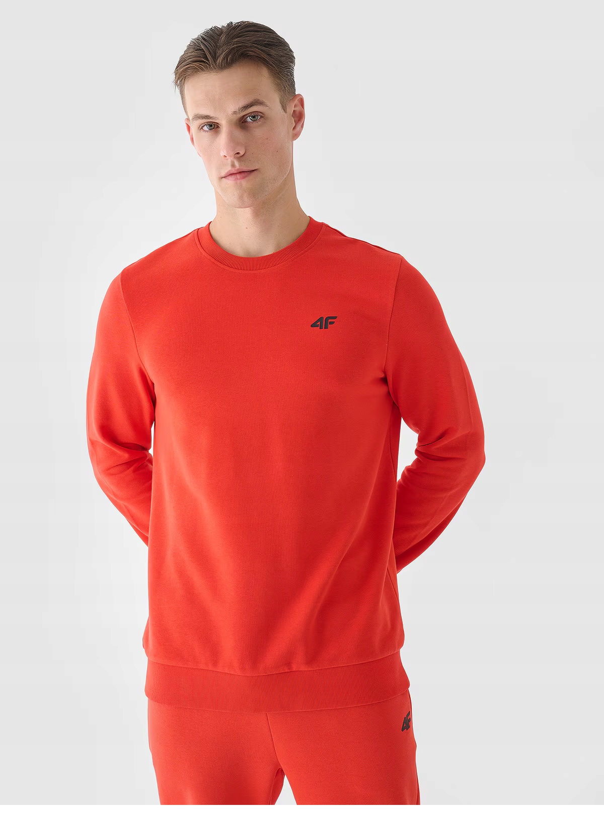 BLUZA DRESOWA MĘSKA 4F XXL SPORTOWA BEZ KAPTURA NIEROZPINANA TSWSM1465 AW24 Marka 4F