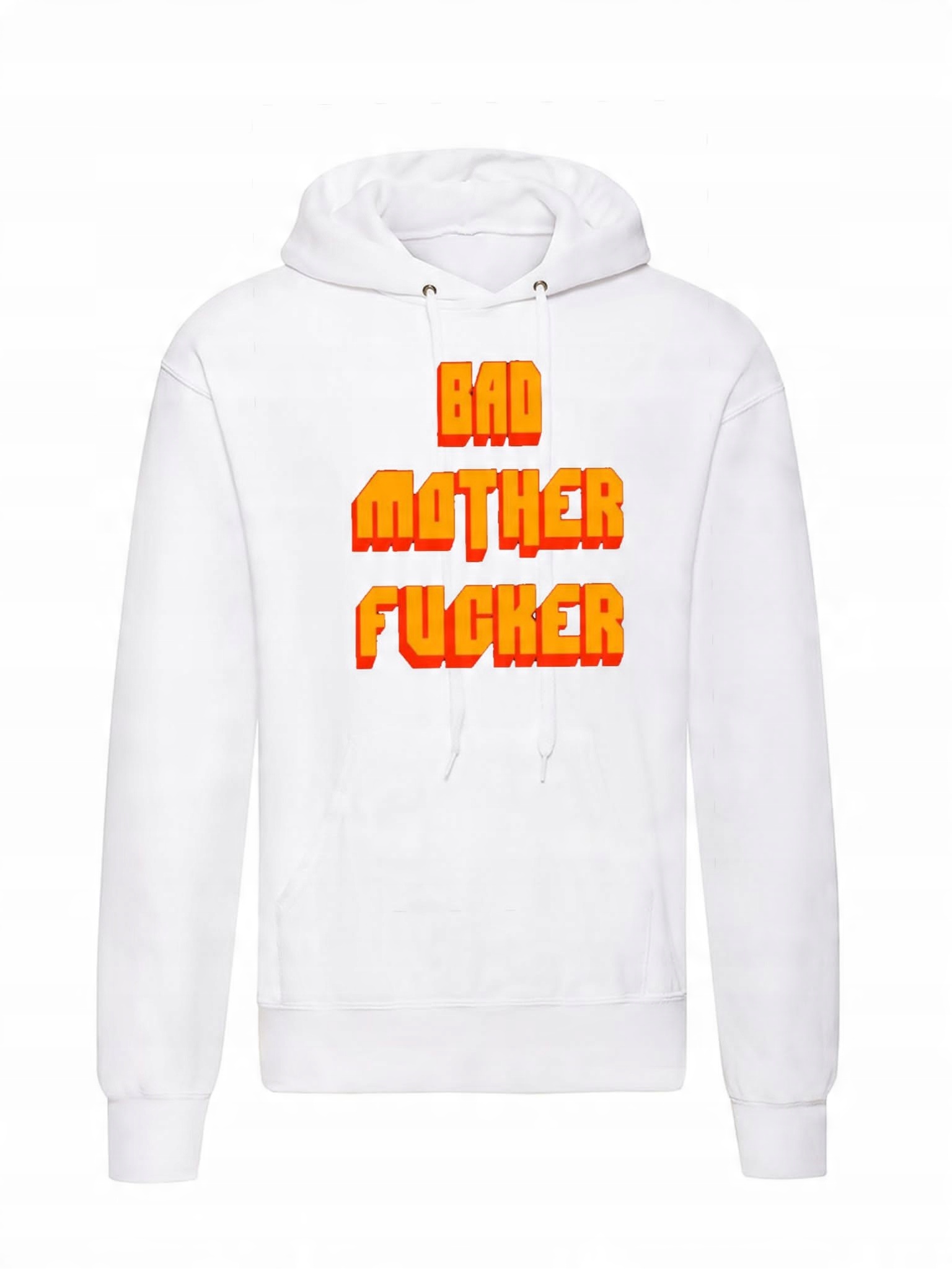 

Bluza Męska Biała Bad Mother Fucker Z Kapturem Xs