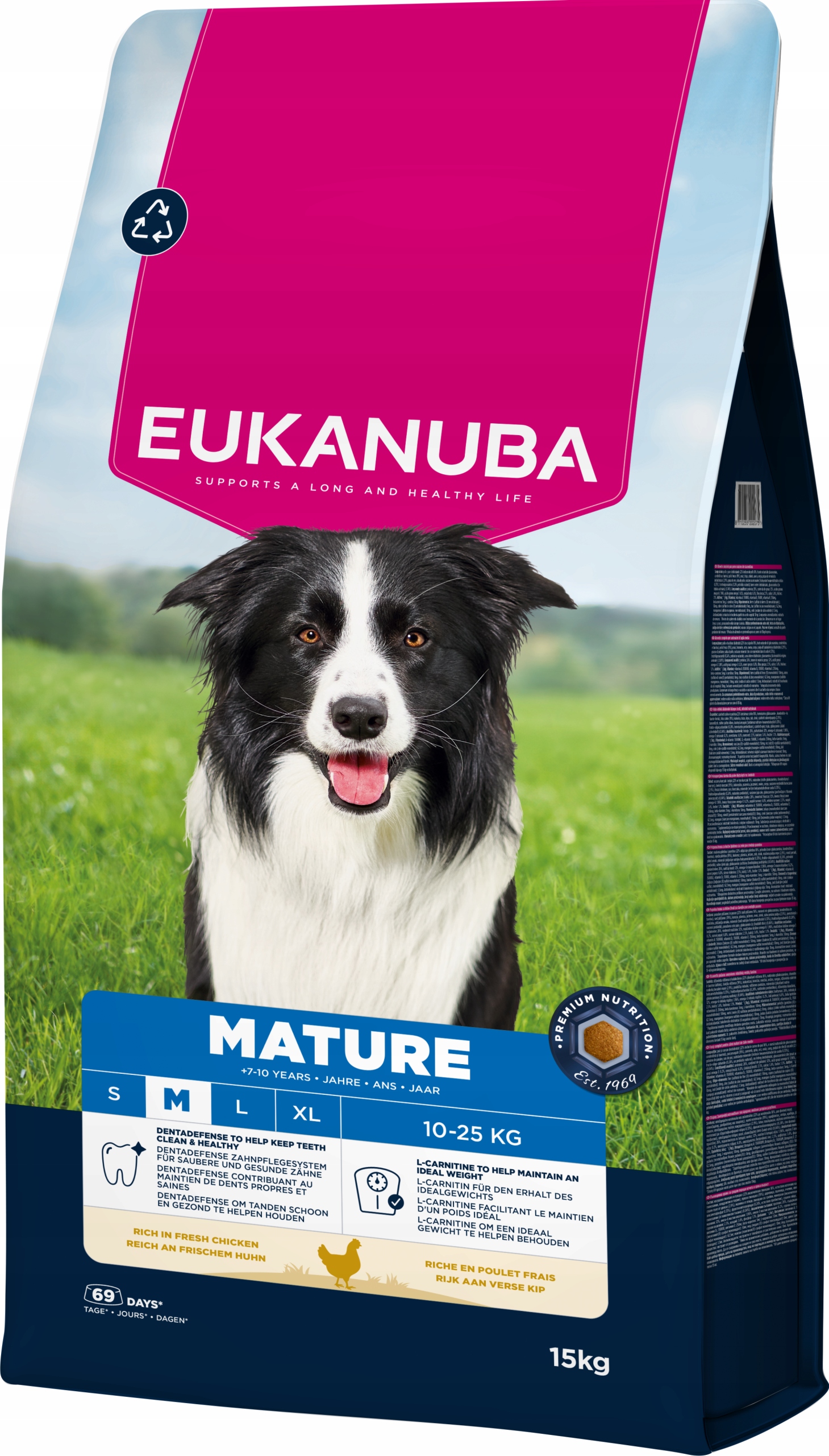 Levně Granule Eukanuba Mature Medium rich in fresh chicken 15kg