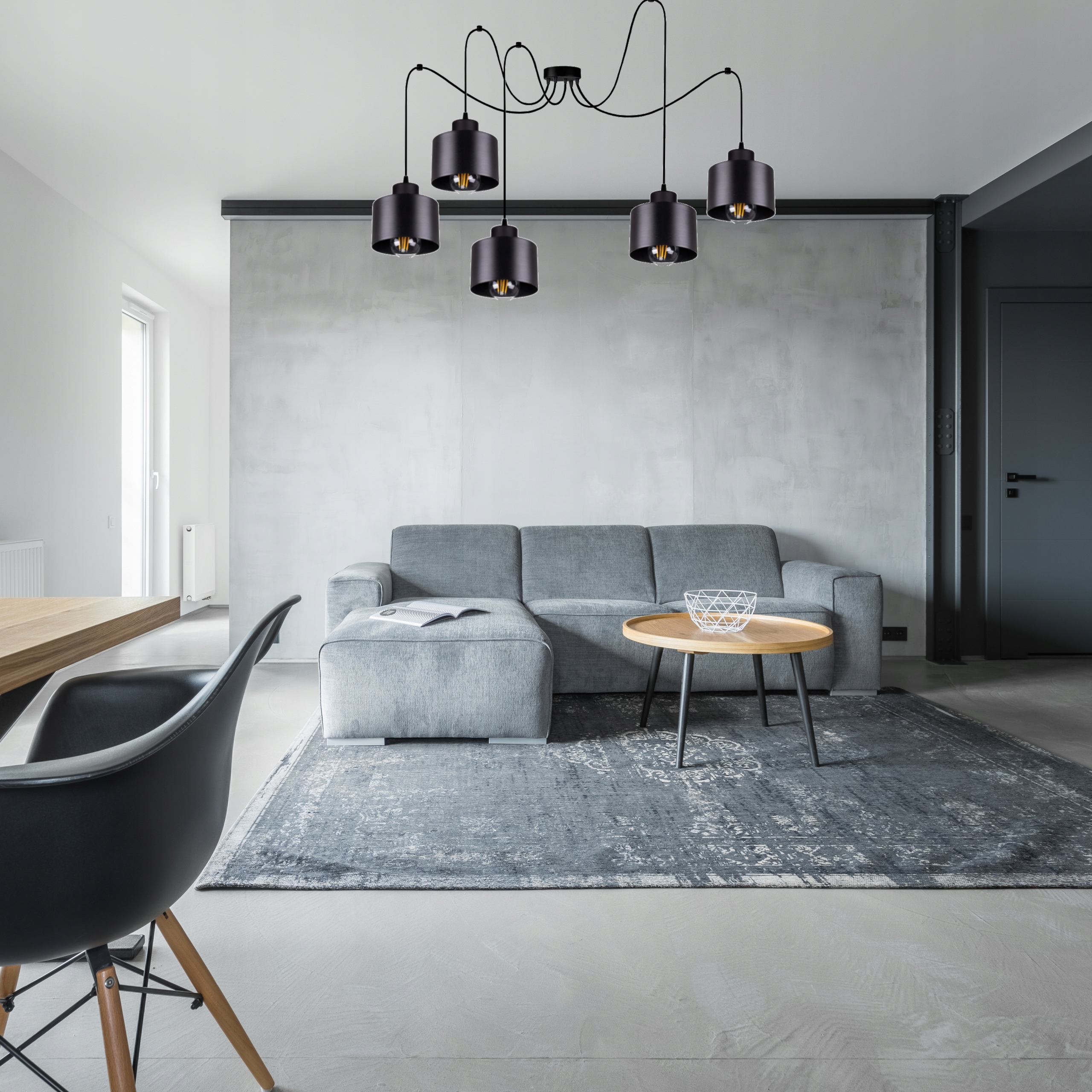 Lampa Sufitowa Wisząca Edison Led Zasilanie sieciowe