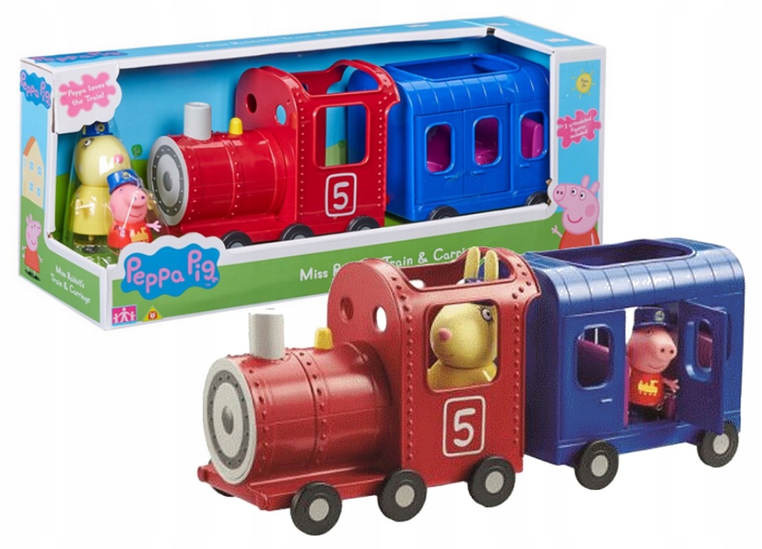 

Świnka Peppa Pociąg z wagonikiem 2 figurki 06152