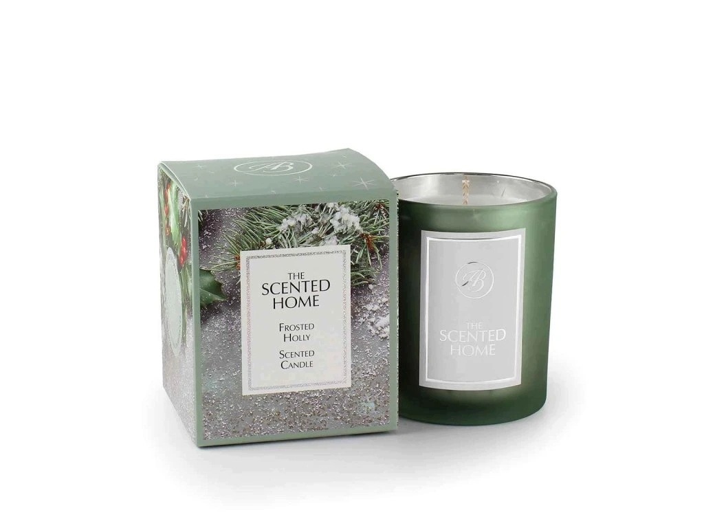 Vánoční vonná svíčka The Scented Home Frosted Holly 170 g Ashleigh