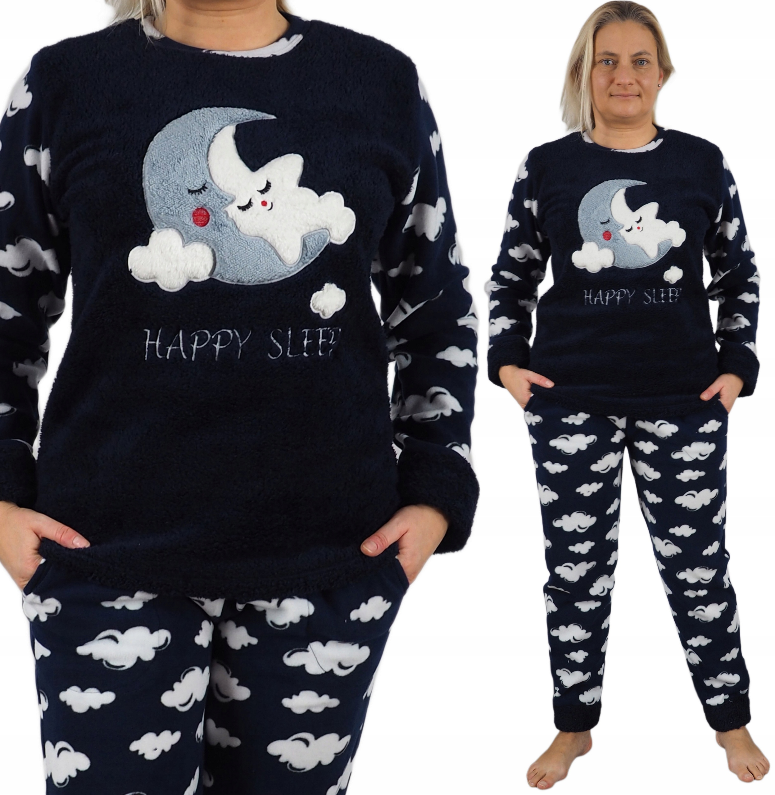 PIŻAMA DAMSKA XL (42) CIEPŁA fajna SOFT + polar