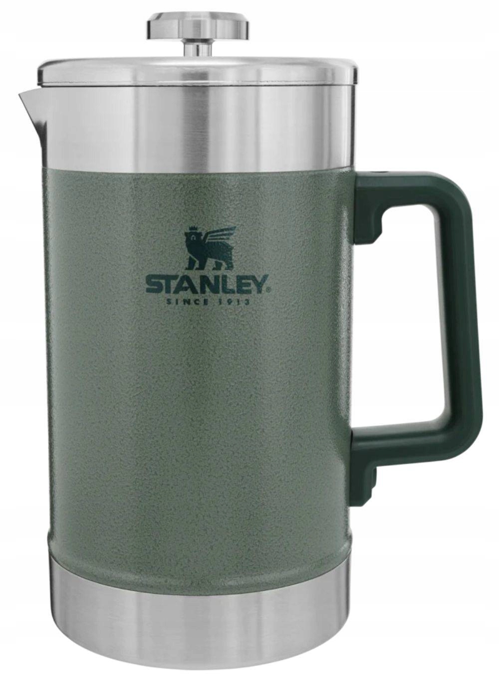 French Press turistický 1,4L Hammertone Green Sta