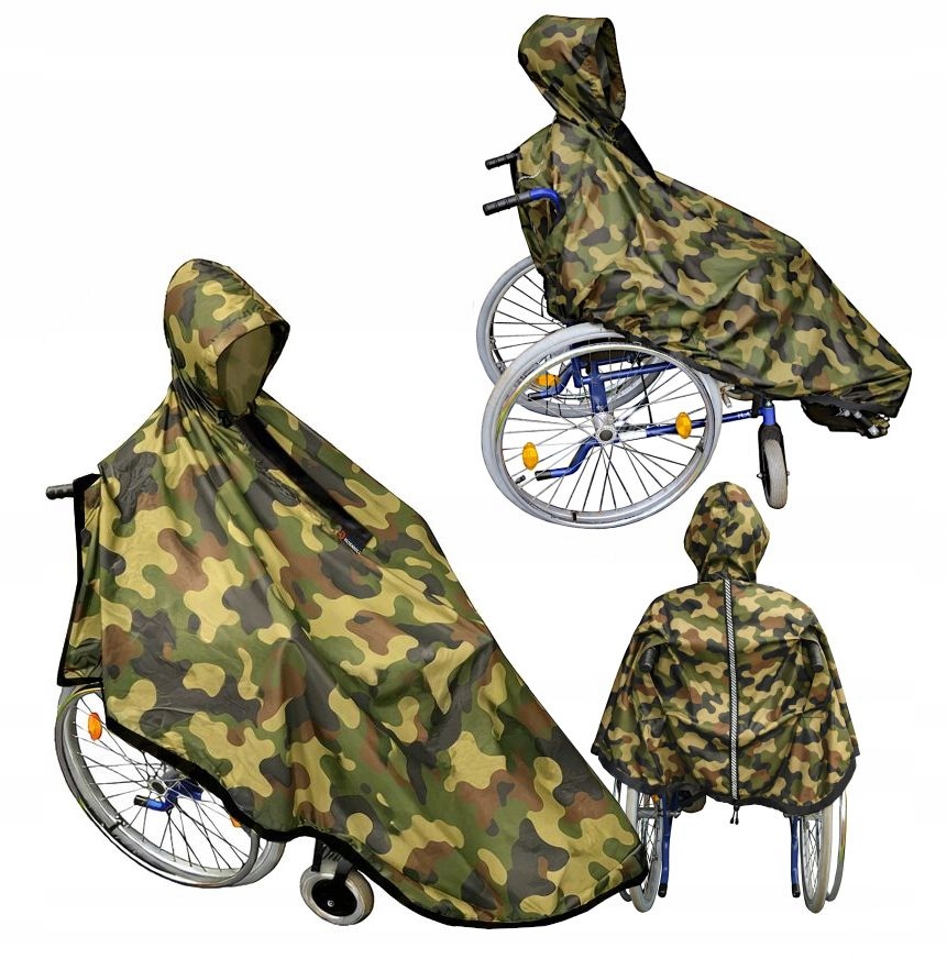 Peleryna Road Moro Przeciwdeszczowa Na Wózek Inwalidzki Regulacja Obwodu .6