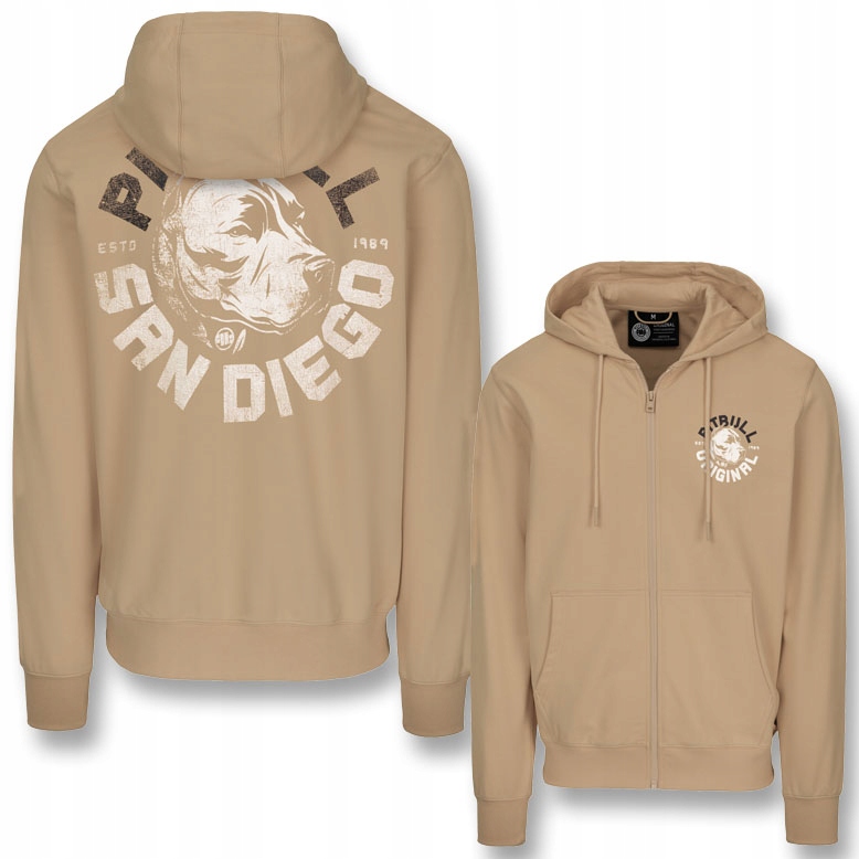 Męska Bluza Rozpinana z Kapturem Pitbull Dog Sd Codzienna