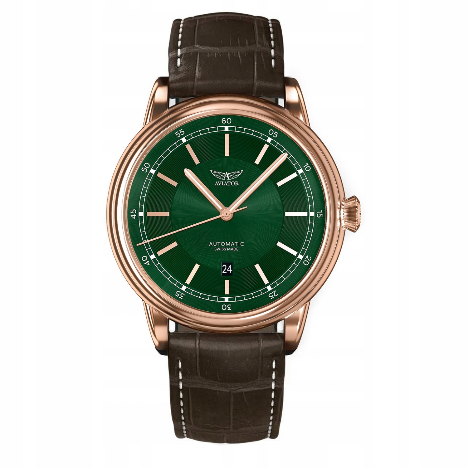 Zegarek Męski Aviator V.3.32.2.237.4.BRD brązowy