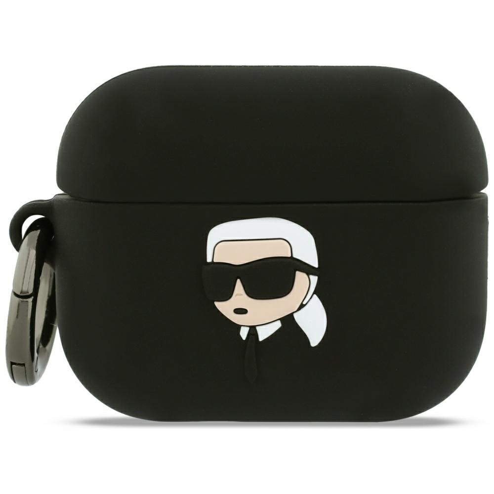Etui Karl Lagerfeld Silicone Karl Head 3D na AirPods Pro 3 czarne Karl