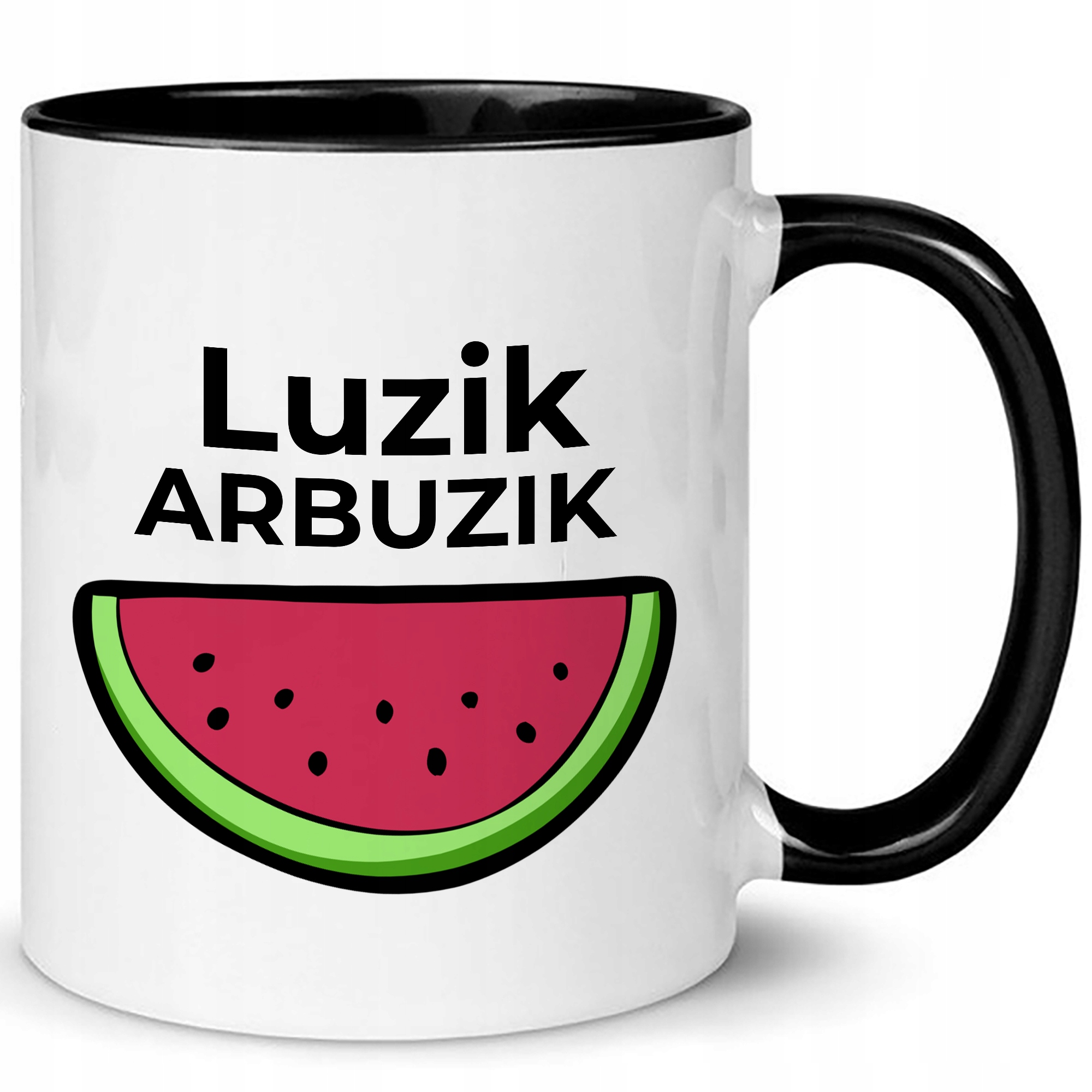 

Kubek Czarne Ucho i Wnętrze Luzik Arbuzik