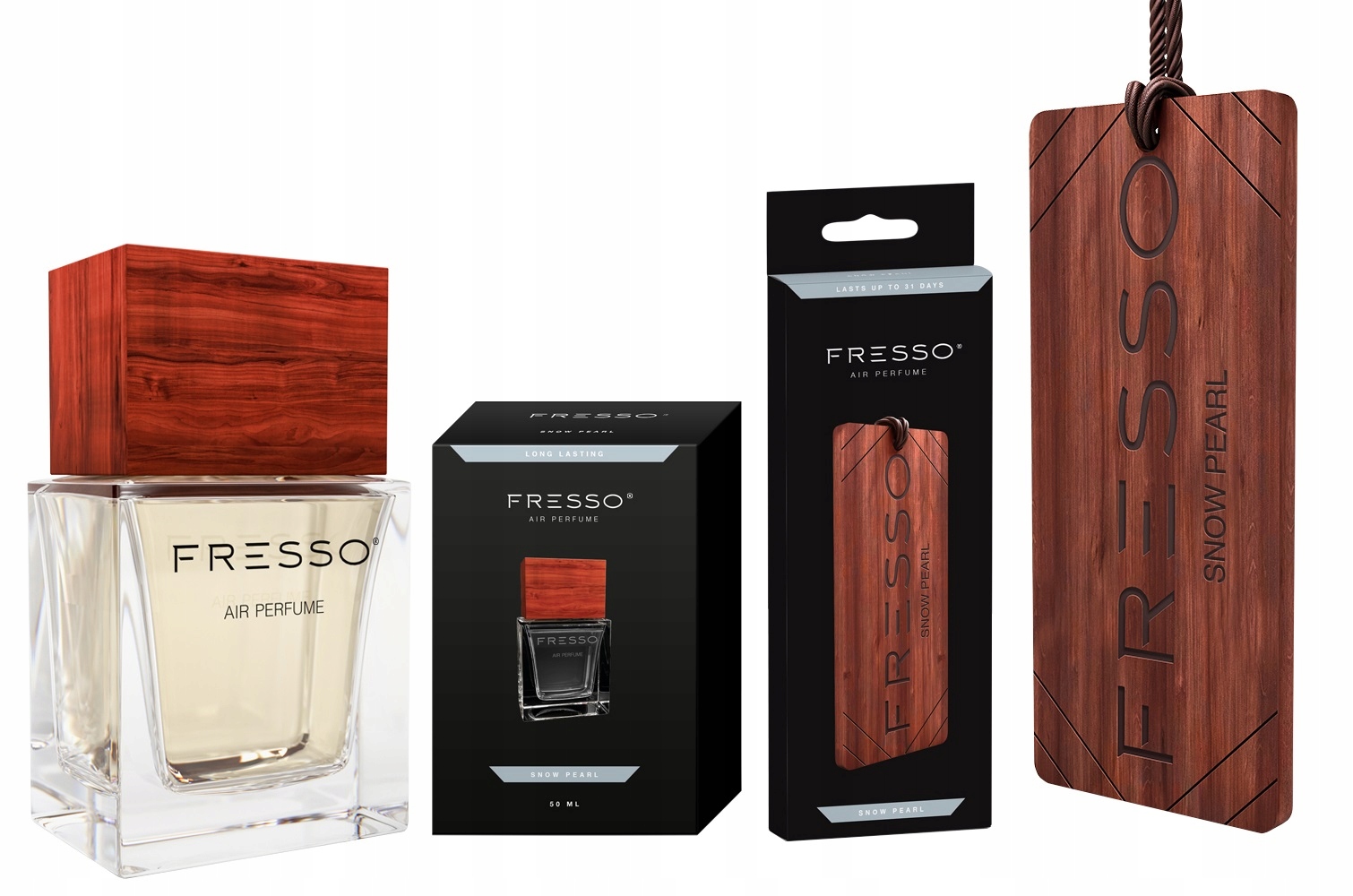 Fresso Snow Pearl Perfumy Do Samochodu + Zawieszka