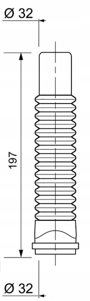 Rura króciec elastyczny gięty PUSH-FIT fi 32 mm Typ rura PEX