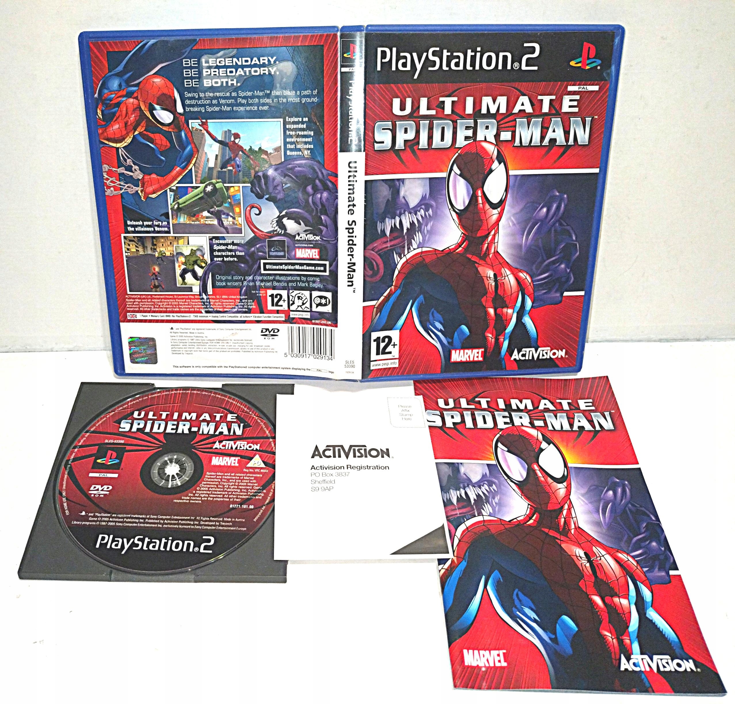 ULTIMATE SPIDER-MAN PS2 3XA ZADBANA PŁYTA
