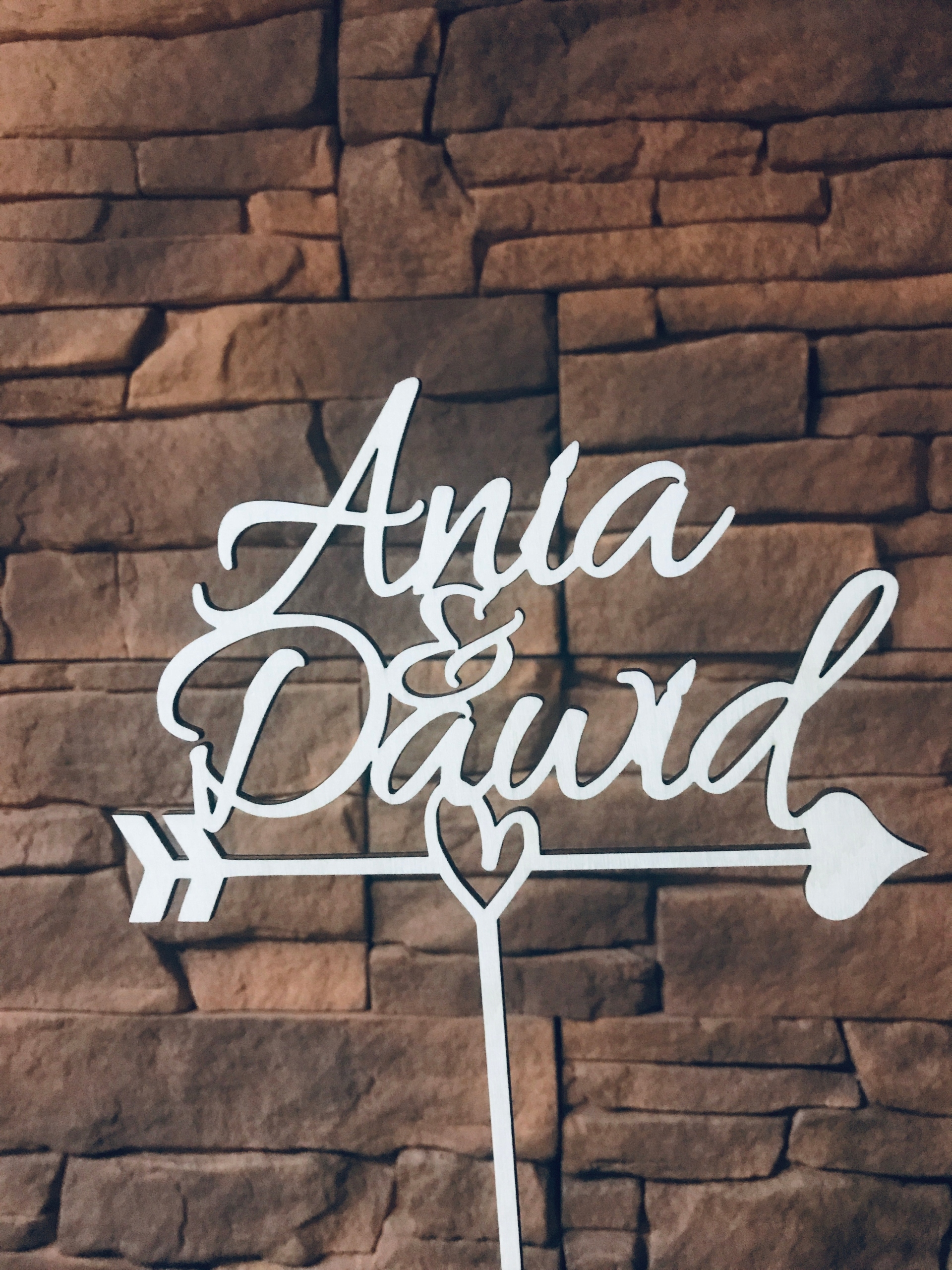 TOPPER toper IMIONA NA TORT WESELNY PARA MŁODA Rodzaj topper