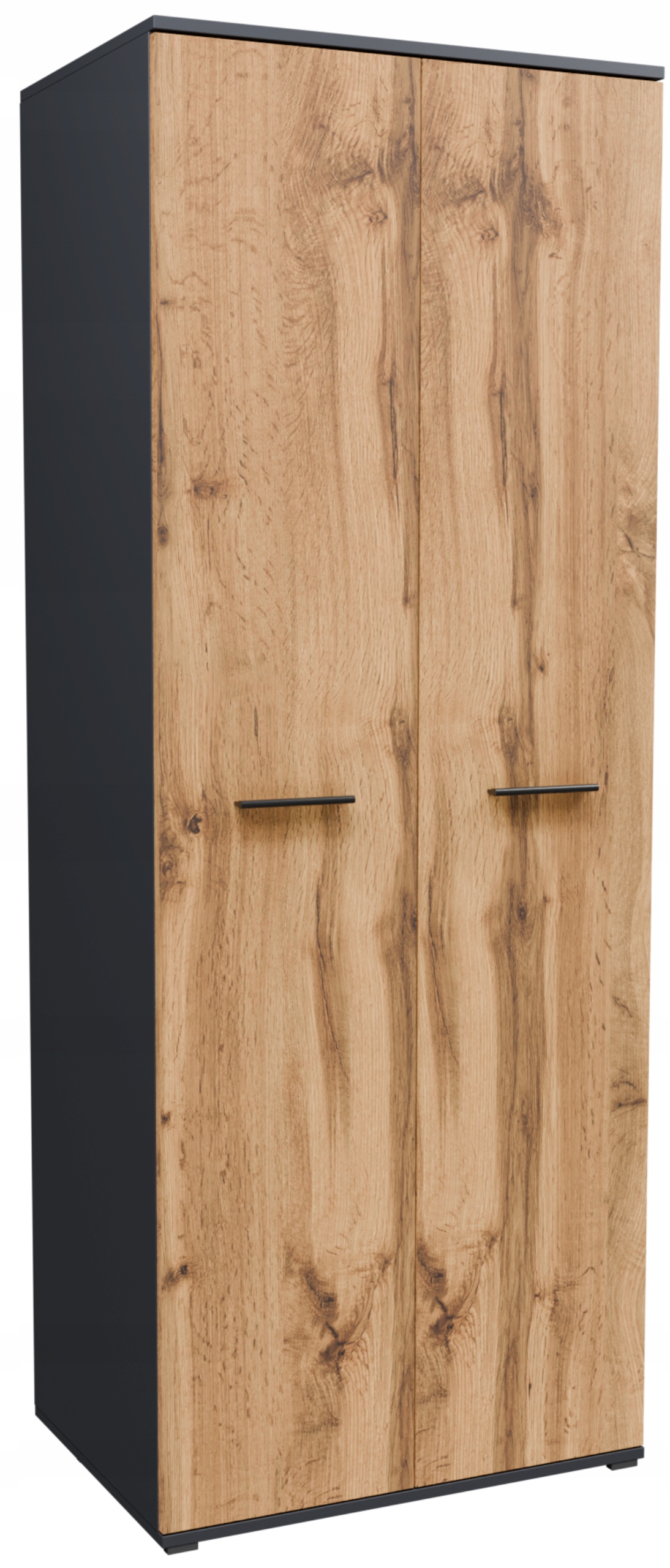 Skriňa CR3-SHK1 grafit-wotan dvojdverová skriňa veľká, priestranná regál tyč