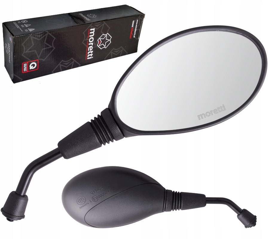 LUSTERKA R+L DO SKUTERA ORLANDO M8 Z HOMOLOGACJĄ Strona zabudowy lewa prawa