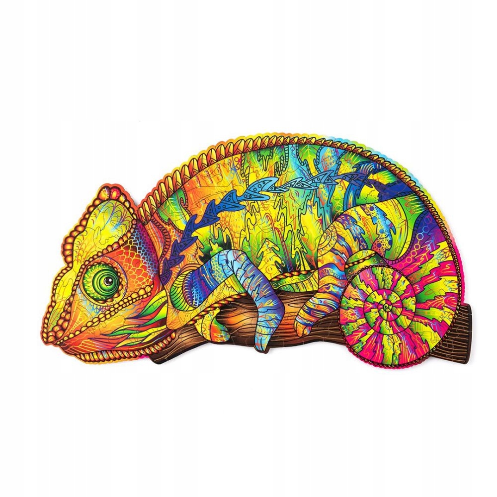 Puzzle drewniane kameleon Liczba elementów 143