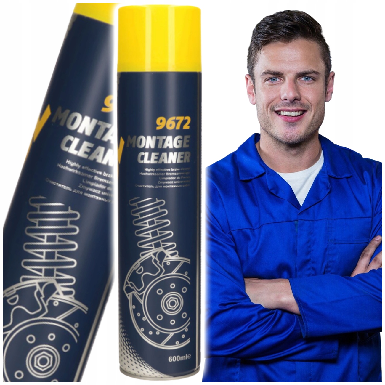 Zmywacz Hamulcowy Uniwersalny Montage Cleaner 9672 Mannol 600 ml