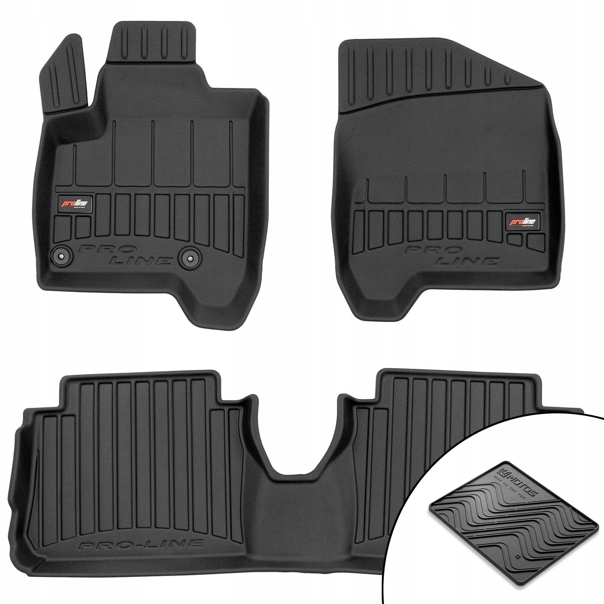 3D gumové koberce Citroen C3 Picasso 2008-2017 rohož bonus