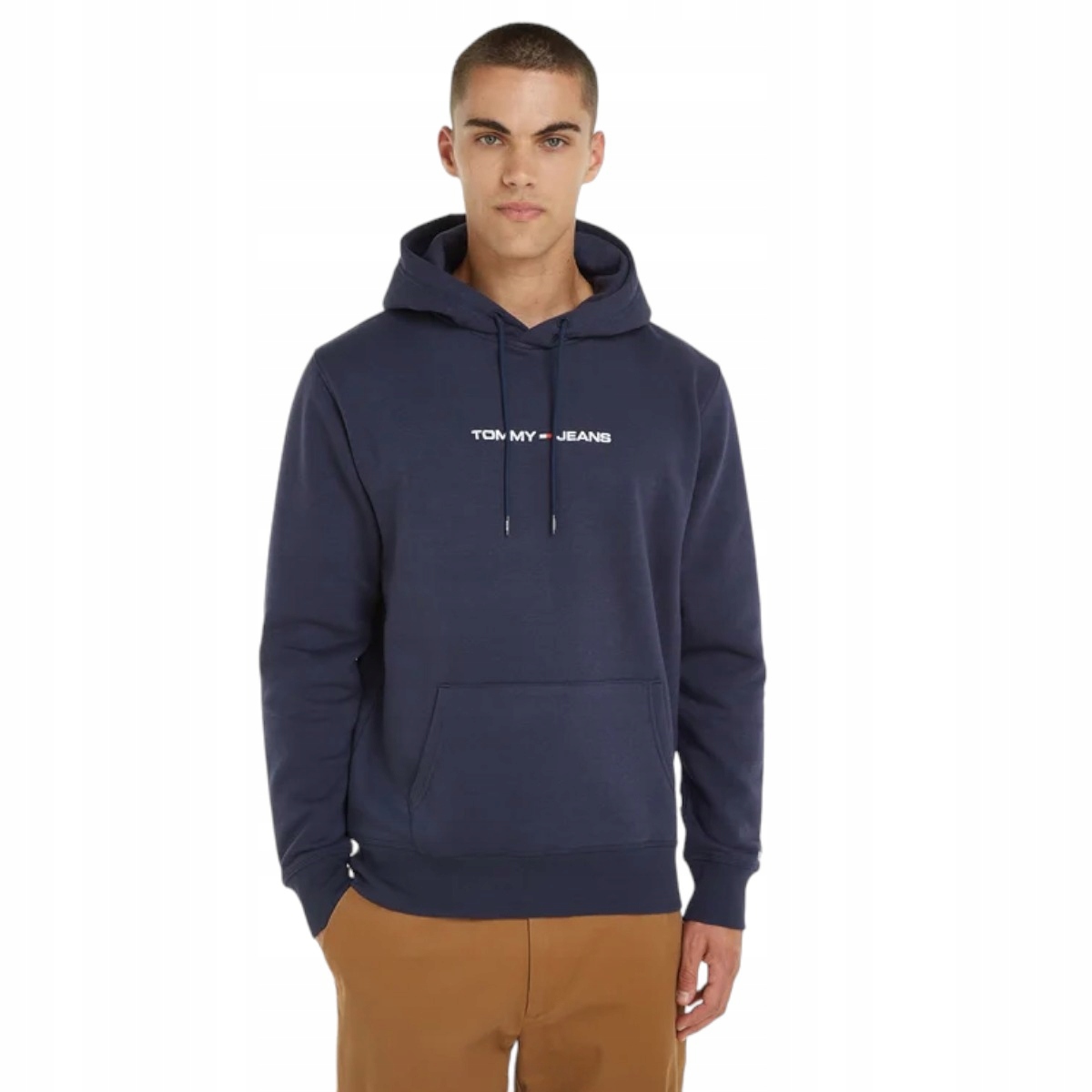 Tommy Hilfiger Pánská Mikina S Kapucí Tjm Reg Linear Hoodie Tmavě Modrá vel. L