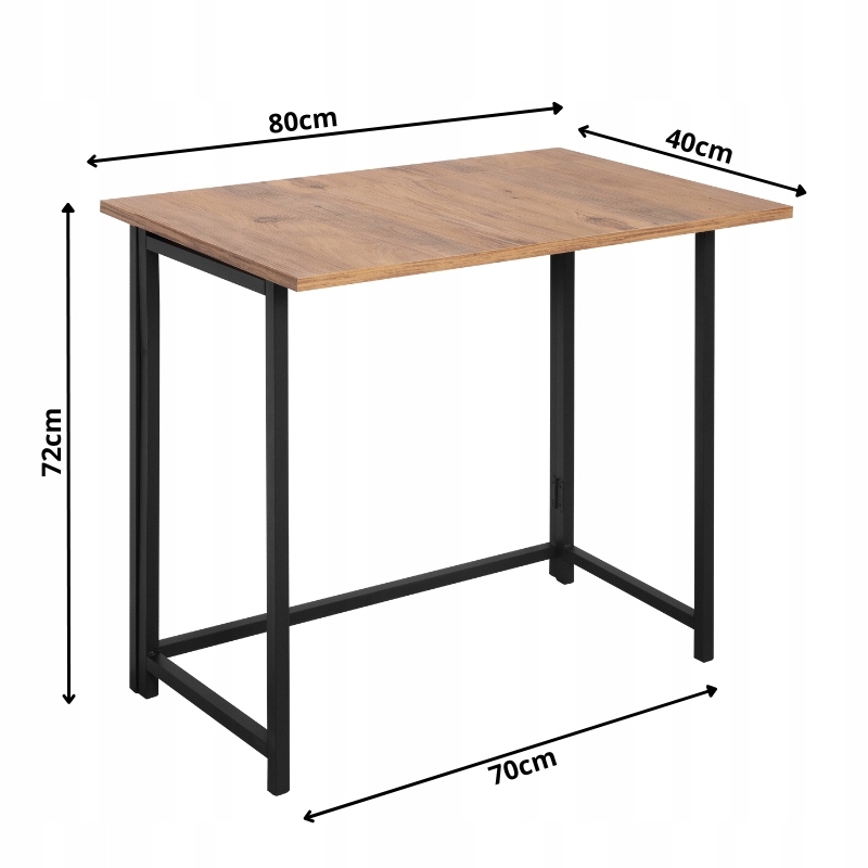 BIURKO SKŁADANE ścienne KOMPUTEROWE LOFT NOWOCZESNE INDUSTRIALNE MAŁE Kod producenta 1264