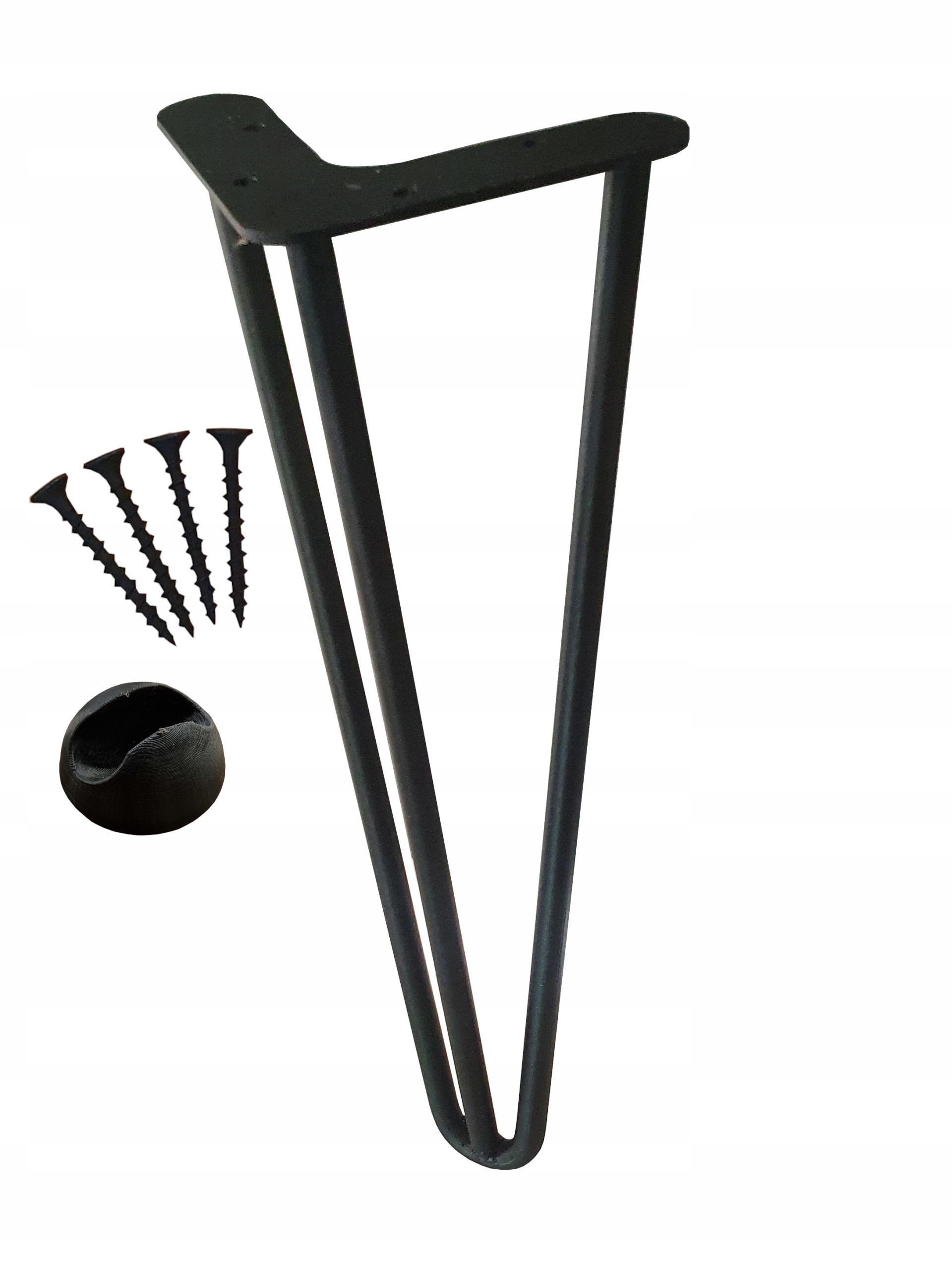 

Metalowa Noga Hairpin 90 CM 3 Prętowe+ Stopka