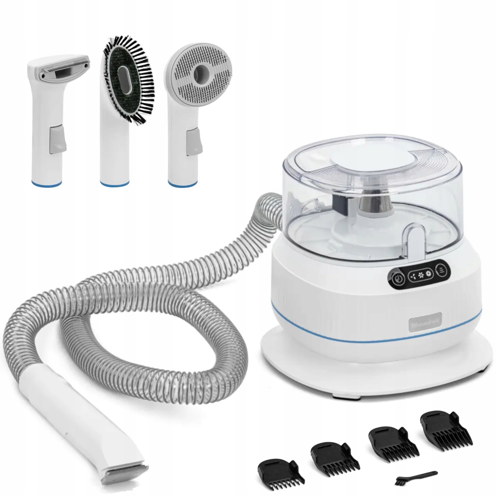 Levně Strojek Na Stříhání Psů A Zvířat Vysavač Na Srst Grooming Set